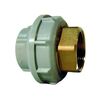 Union PP-H/brass metric - weld sleeve - cylindrical internal thread BSPP 727.550.508 PN10 32mm x 1"